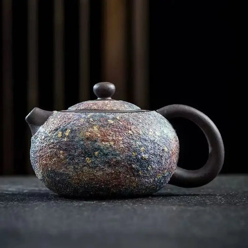 Théière xishi artisanale céramique style rétro chinois coffret - vue 2 sur 7