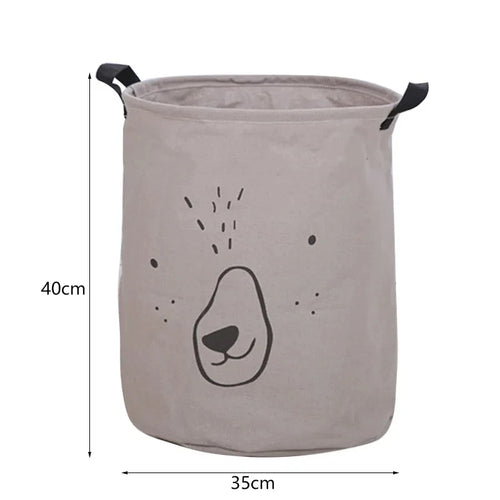 panier à linge imperméable en coton et lin pliable - vue 16 sur 16