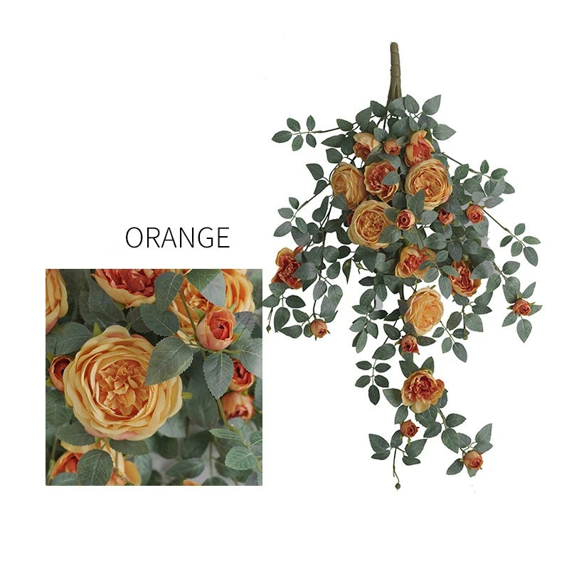 vigne de pivoine en soie artificielle pour décoration élégante - vue 11 sur 12