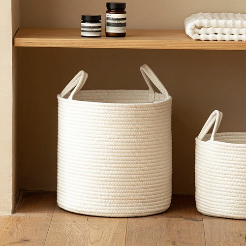 panier de rangement en corde pour jouets et linge enfant - vue 4 sur 7