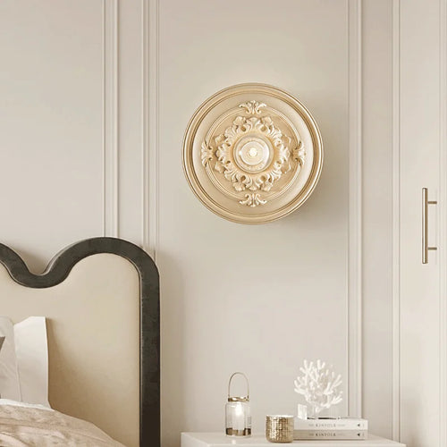 applique murale ronde rétro haut de gamme en verre - vue 5 sur 8