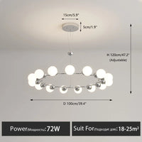lustre suspendu éclairage décoratif moderne pour la maison