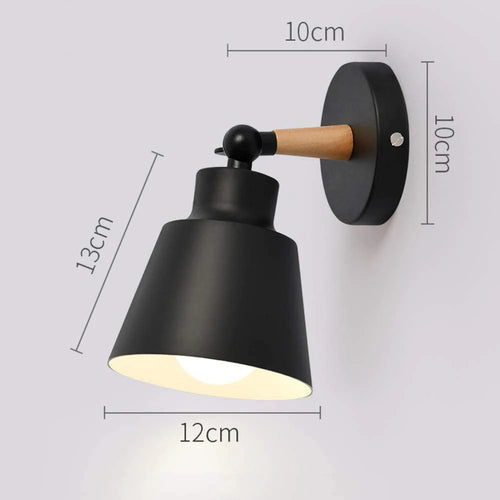 applique murale nordique en bois avec tête directionnelle - vue 22 sur 23