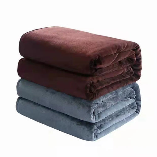 Plaid polaire flanelle douce fausse fourrure salon chambre - vue 4 sur 7