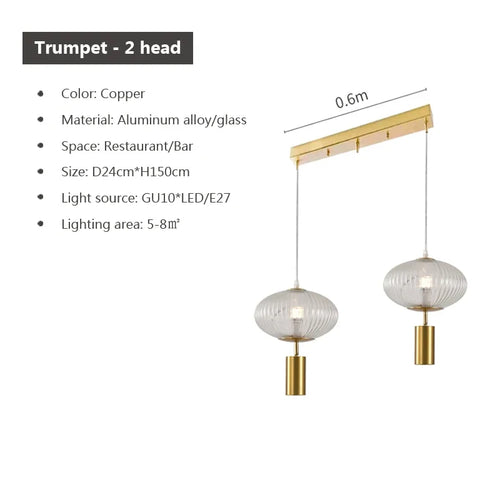 suspension en verre rétro design pour décoration intérieure - vue 13 sur 18