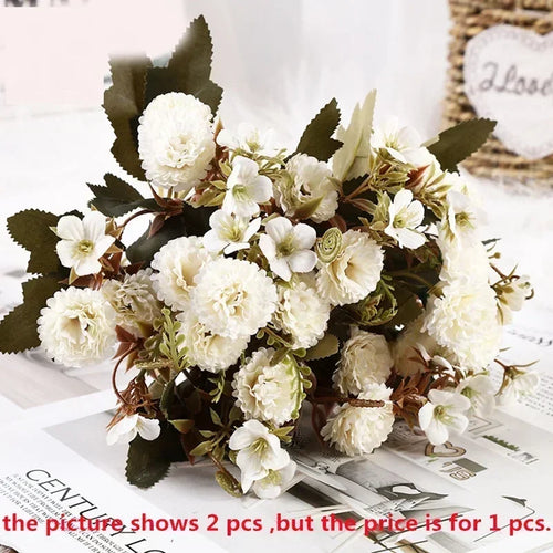 bouquet de lilas artificiels en soie pour décoration florale - vue 12 sur 12