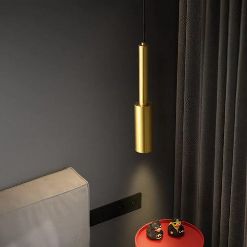 lampe led suspendue en laiton hauteur réglable luminaires suspendus - vue 3 sur 8