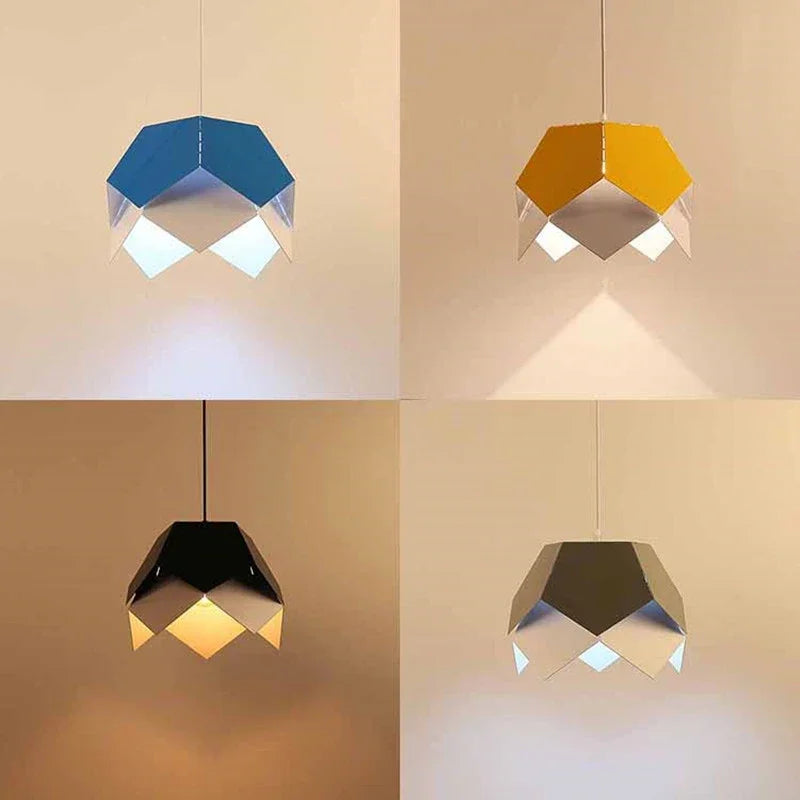 suspension géométrique en fer style nordique pour décoration intérieure - vue 4 sur 10