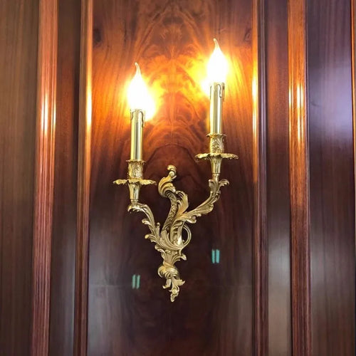 applique murale vintage en cuivre avec éclairage led élégant - vue 3 sur 8
