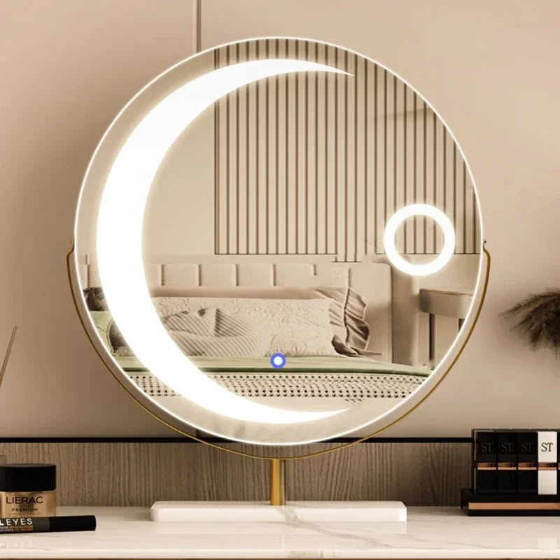 miroir led étoile moderne pour filles et cosmétiques luxe - vue 4 sur 14