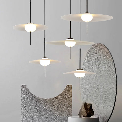 suspension soucoupe volante design nordique luminaires modernes pour café et bar - vue 3 sur 8