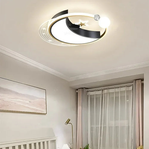 plafonnier nordique moderne avec leds pour décoration maison - vue 4 sur 12