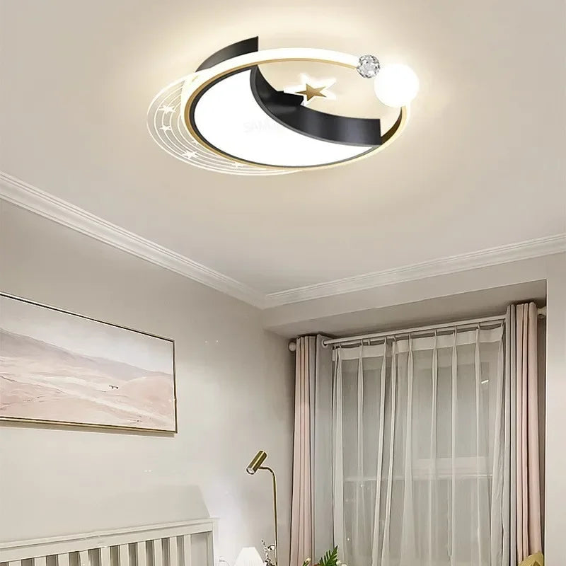 plafonnier nordique moderne avec leds pour décoration maison - vue 3 sur 12