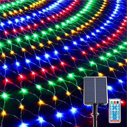guirlande lumineuse de noël à led solaire pour décoration festive - vue 3 sur 9