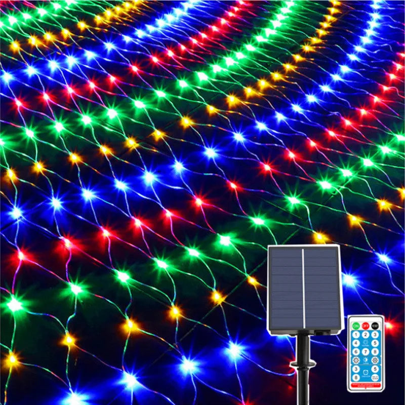 guirlande lumineuse de noël à led solaire pour décoration festive - vue 2 sur 9