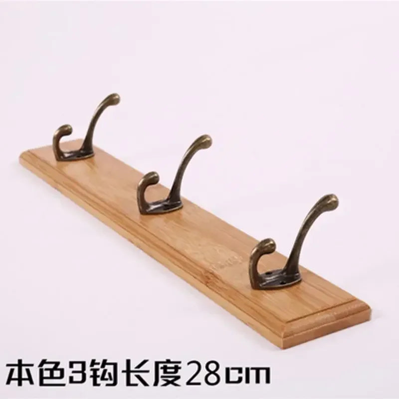 porte-manteau mural en bois pour rangement pratique - vue 22 sur 23