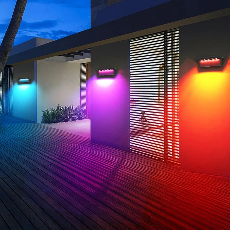 lot de 2 lampes solaires extérieures 5 led étanche intelligentes - vue 10 sur 10