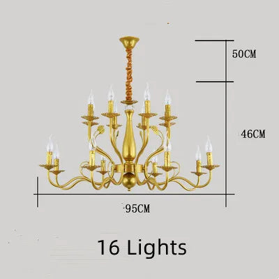 lustre en fer forgé rétro pour intérieur élégant - vue 8 sur 12