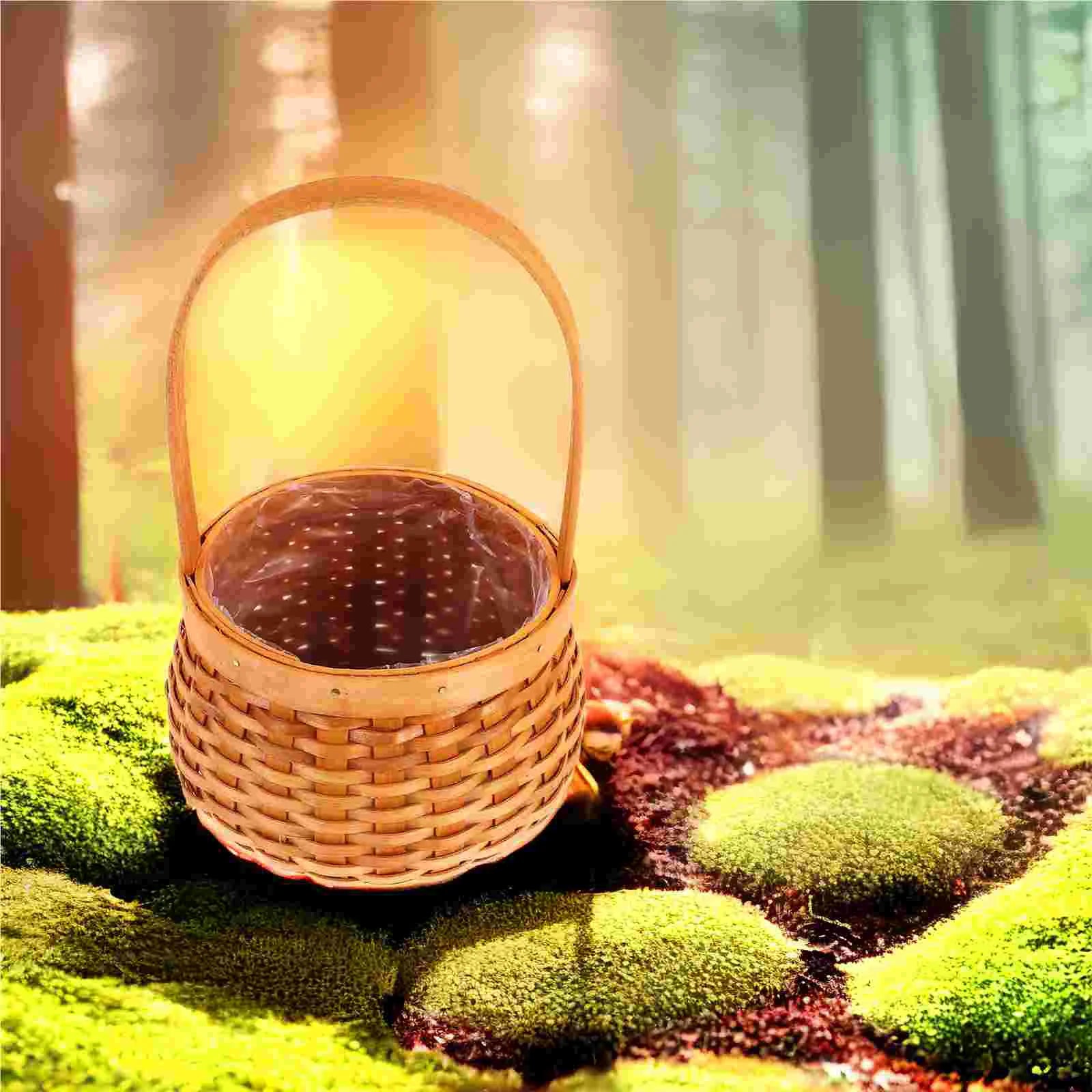 mini panier en bois pour fleurs et rangement décoratif - vue 6 sur 6