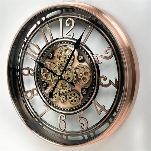 horloge murale mobile en métal décoration intérieure élégante et durable - vue 5 sur 7