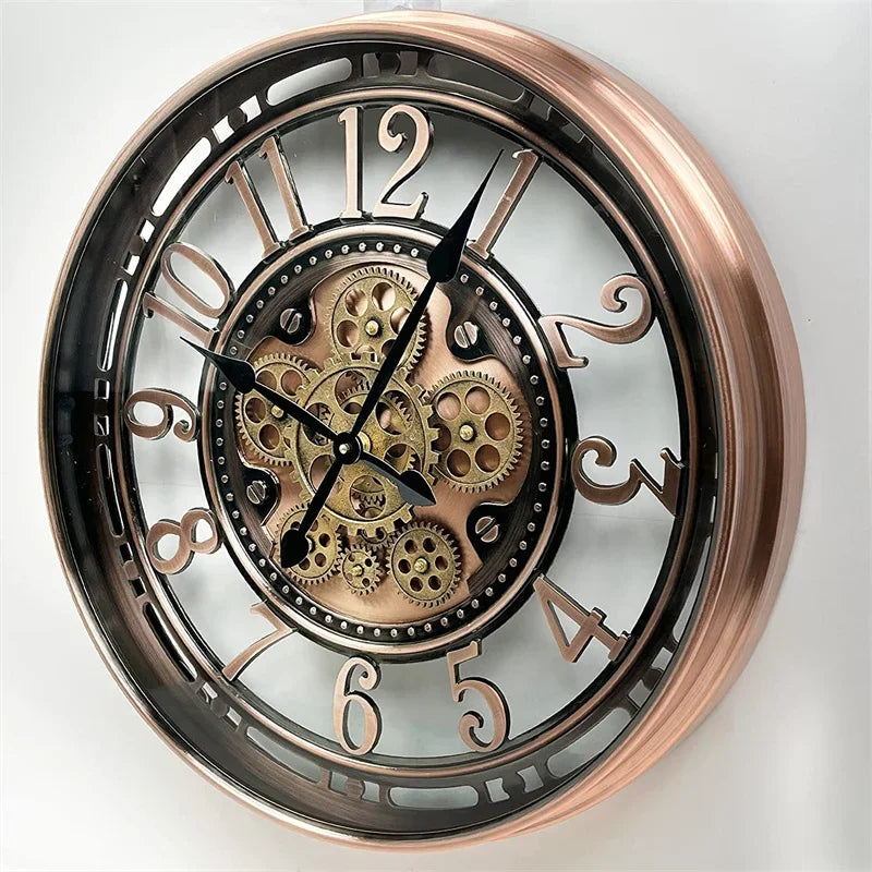 horloge murale mobile en métal décoration intérieure élégante et durable - vue 5 sur 7