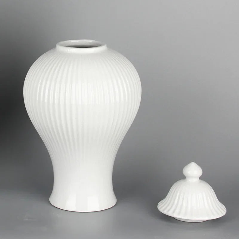 pot en céramique décoratif pour thé et gingembre avec couvercle - vue 3 sur 12