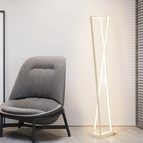 lampadaire design moderne style nordique simple sur pied - vue 4 sur 7
