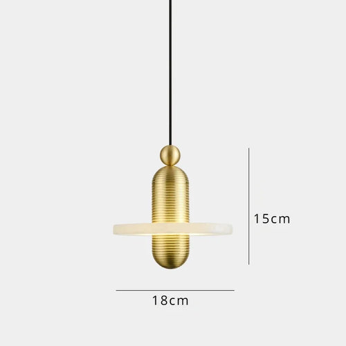 suspension en marbre à led design pour intérieur élégant - vue 14 sur 14