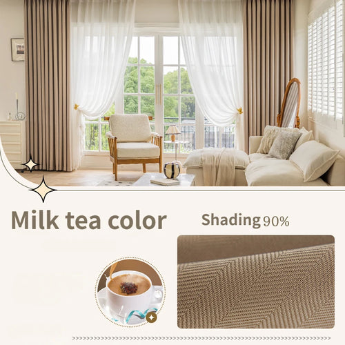 Rideau occultant uni style moderne pour salon chambre - vue 11 sur 23