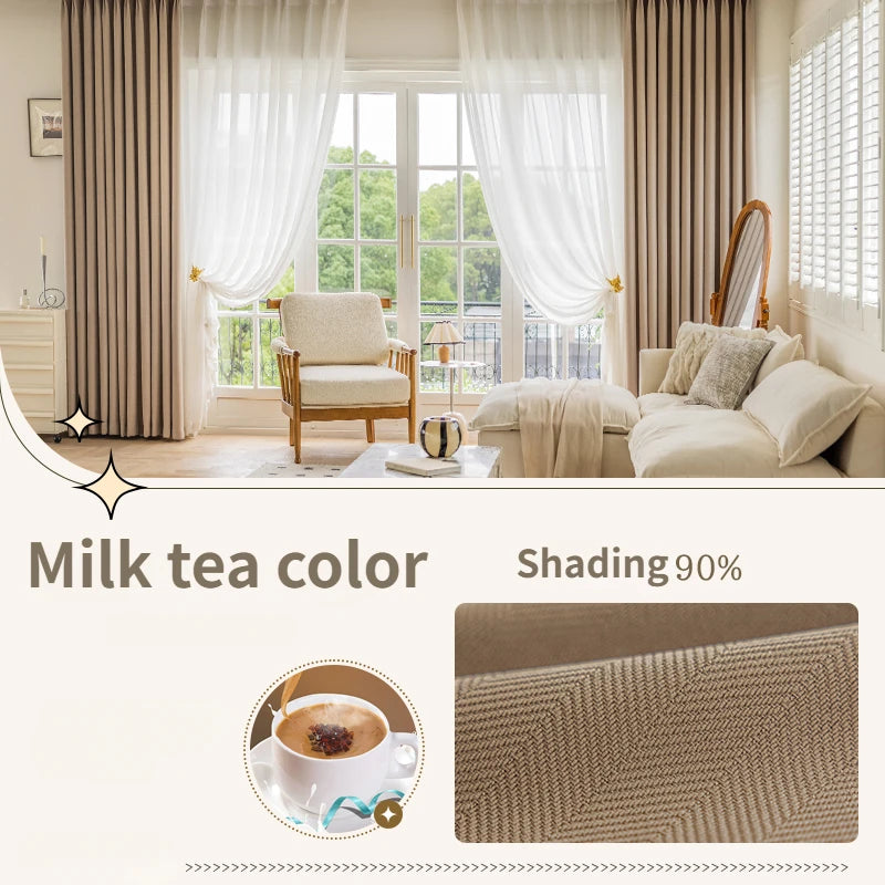 Rideau occultant uni style moderne pour salon chambre - vue 10 sur 23