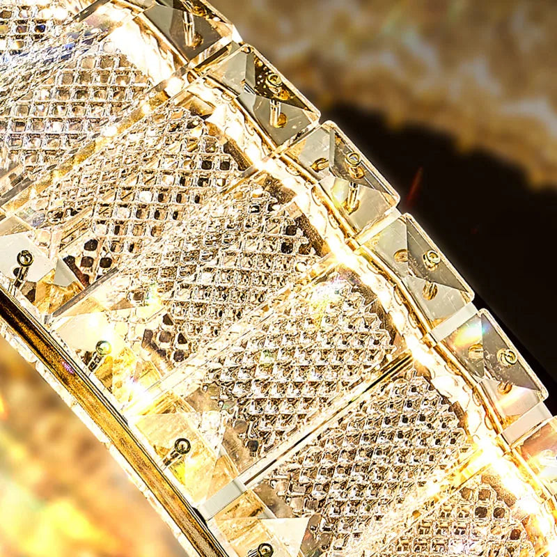 lustre de luxe en cristal pour villas haut de gamme personnalisé - vue 3 sur 9