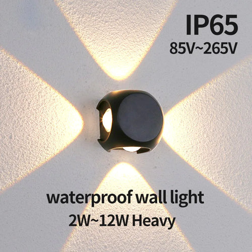 applique murale led moderne pour intérieur et extérieur - vue 4 sur 12