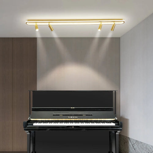 lustre led moderne pour éclairage intérieur gradation longue - vue 2 sur 18