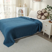 Plaid coton mousseline 6 couches leger style boheme