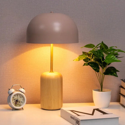 lampes nordiques en bois pour bureau et lecture décoratives - vue 5 sur 7
