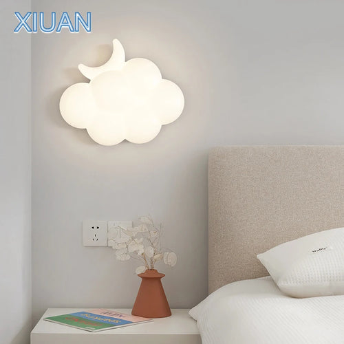 applique murale moderne en forme de nuage blanc pour intérieur - vue 6 sur 12