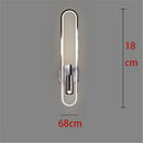 applique murale à led moderne en chrome pour intérieur design