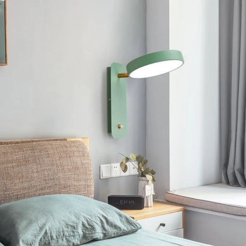 applique murale à led rotative pour éclairage intérieur moderne - vue 2 sur 9