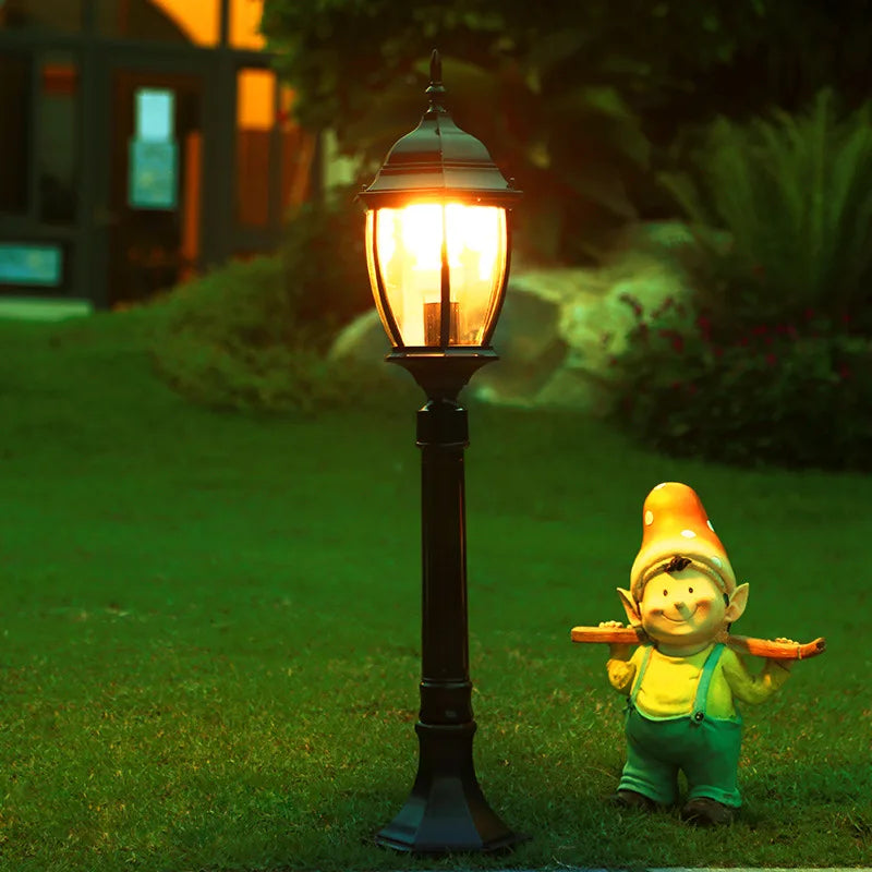 lampe de jardin rétro européenne étanche pour extérieur - vue 7 sur 8