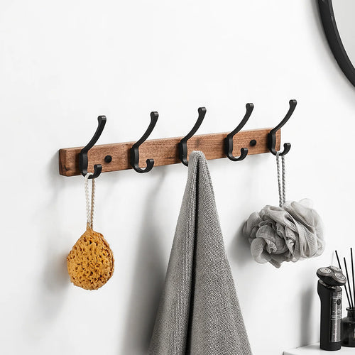 crochet mural en bois pour rangement et décoration intérieure - vue 2 sur 12