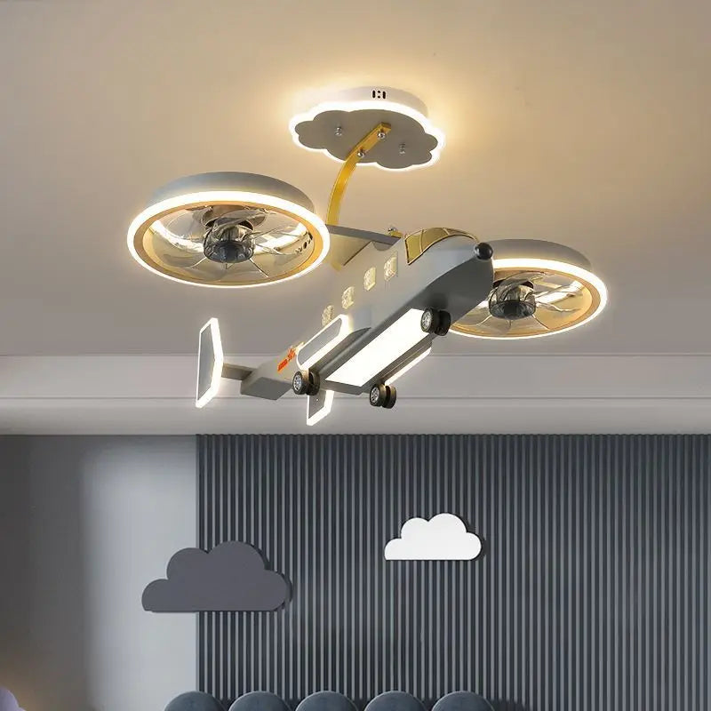 plafonnier led moderne pour chambre d enfant garçon - vue 2 sur 7