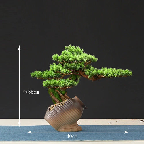 faux arbre bonsaï décoratif pour salon et aménagement paysager - vue 31 sur 36
