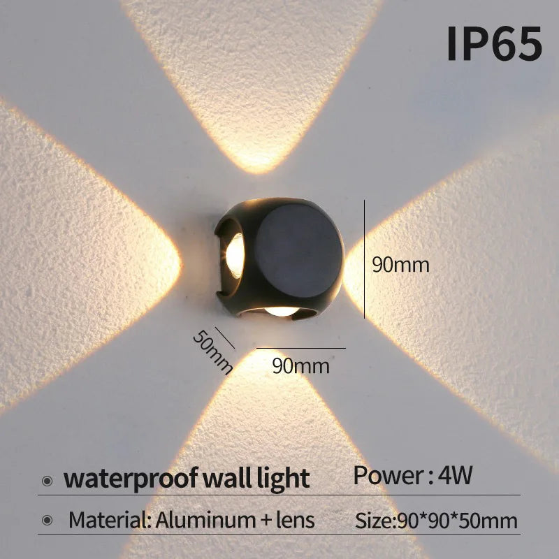 applique murale led moderne pour intérieur et extérieur - vue 11 sur 12