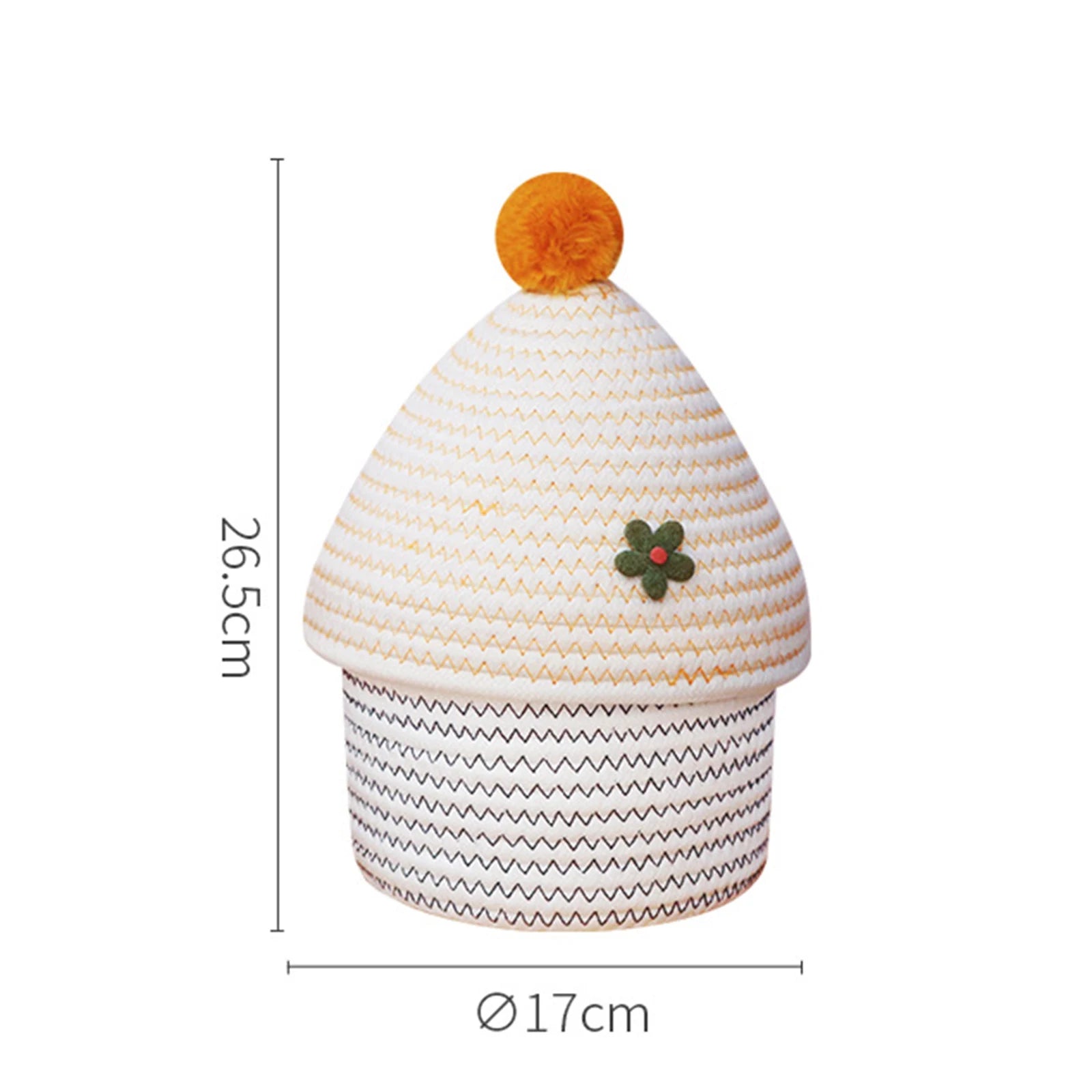 panier en coton tissé à la main pour rangement décoratif - vue 14 sur 15