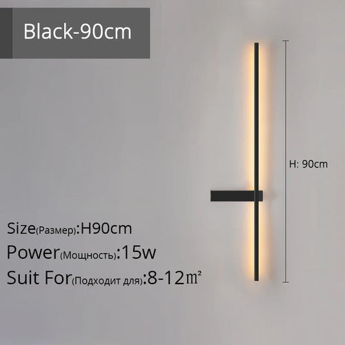 applique murale led minimaliste en aluminium pour éclairage intérieur - vue 19 sur 18