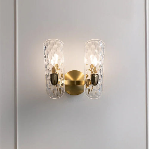 applique murale en cristal design bouclier luxe pour intérieur décoratif - vue 4 sur 8