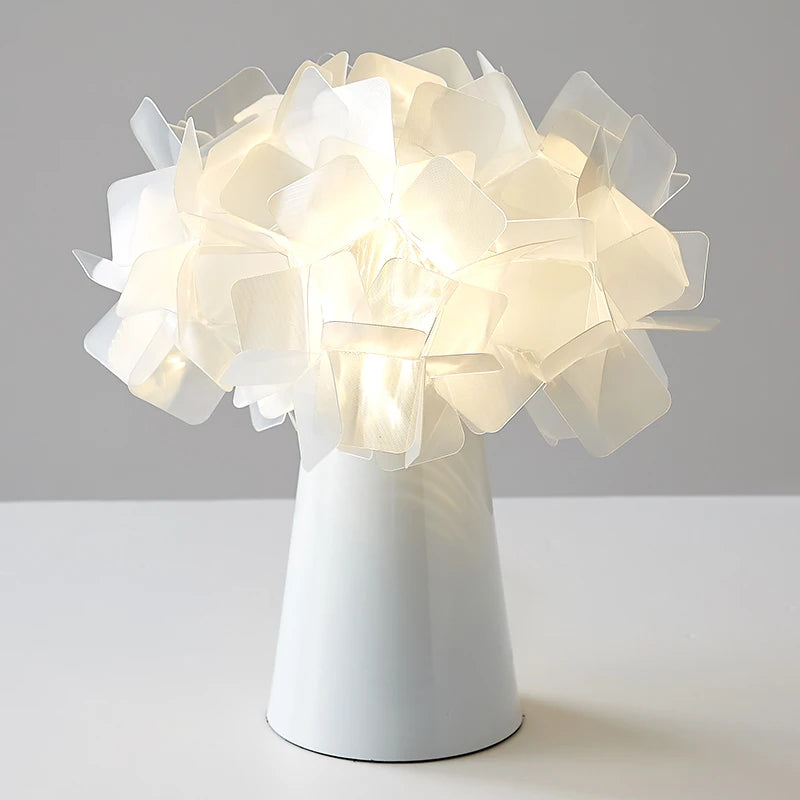 lampe de bureau moderne slamp clizia en plastique pvc fleur - vue 12 sur 13
