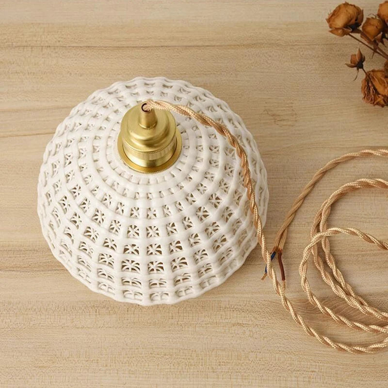 suspension en céramique nordique luminaria éclairage - vue 6 sur 9