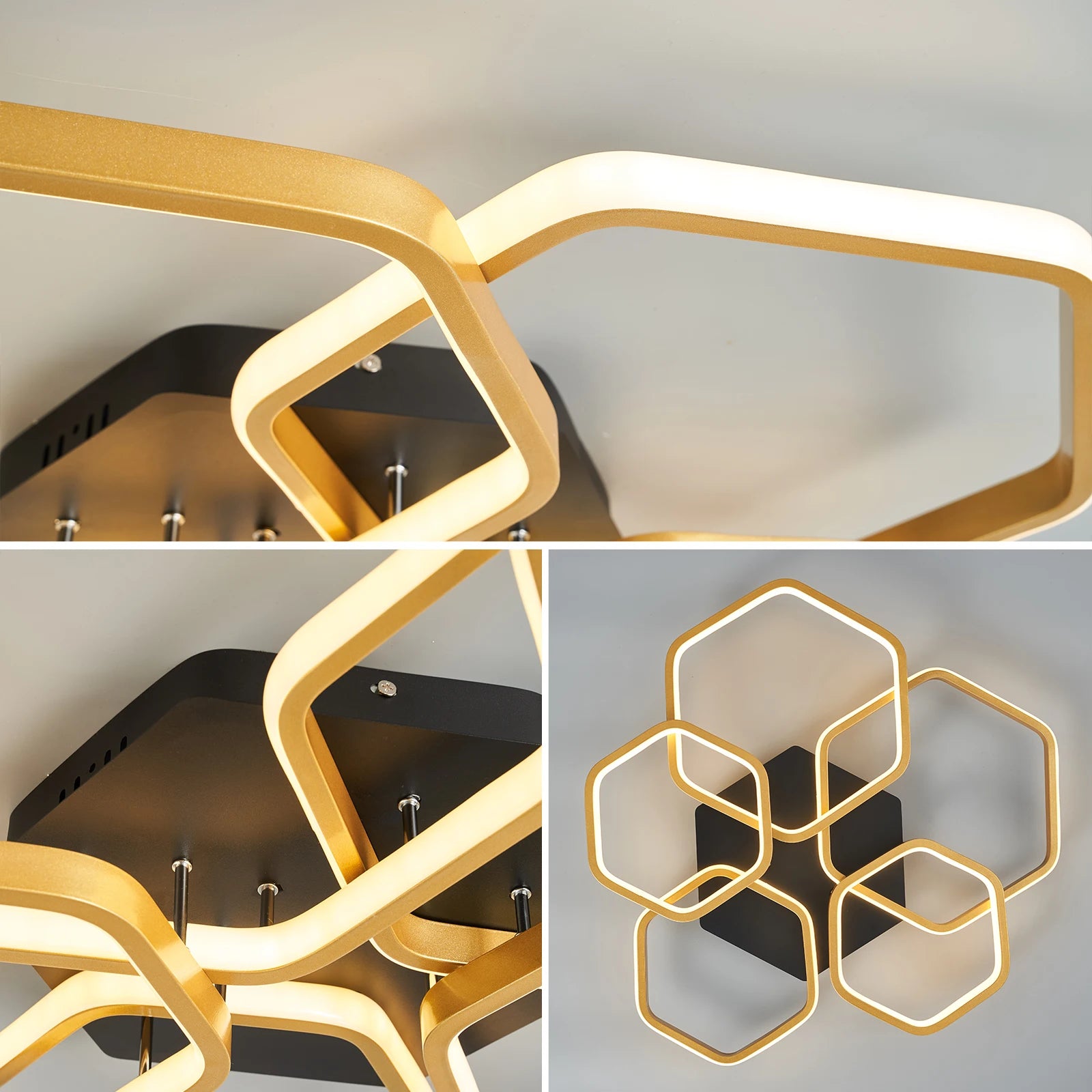 plafonnier led moderne et créatif pour maison intelligente - vue 5 sur 10