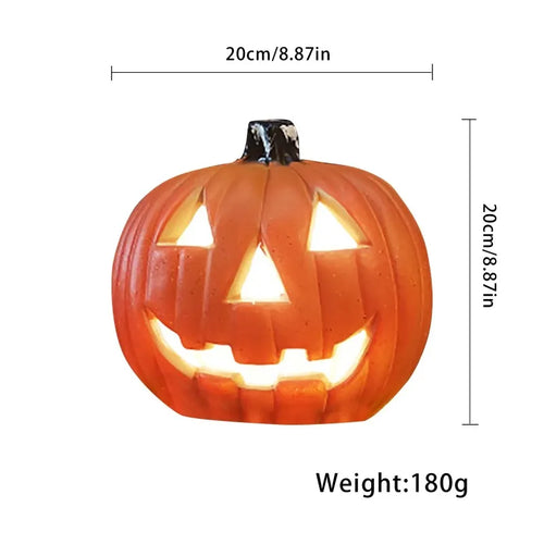 Halloween LED Pumpkin Lantern, LED Light Lamp Lantern Home Props Bar, Halloween Decor LED Lantern Scene Layout Home Decoration - vue 7 sur 6